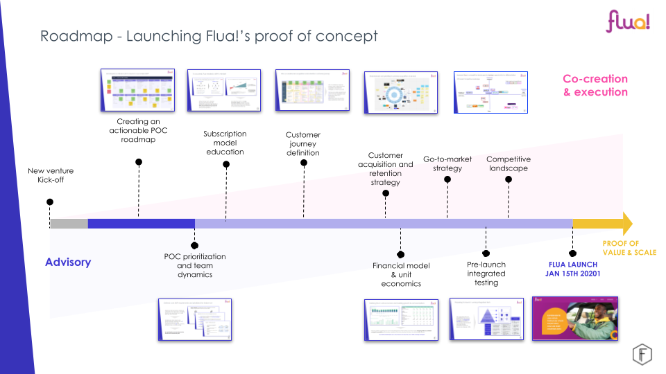 Roadmap - Launching Flua!'s proof of concept